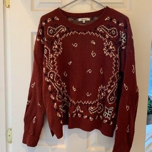 Madewell handkerchief sweater Sz M